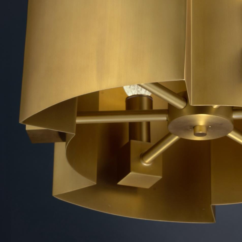 Laccato Lampadario a sospensione per esterni Dellintero in ottone massiccio di Elisterno in vendita