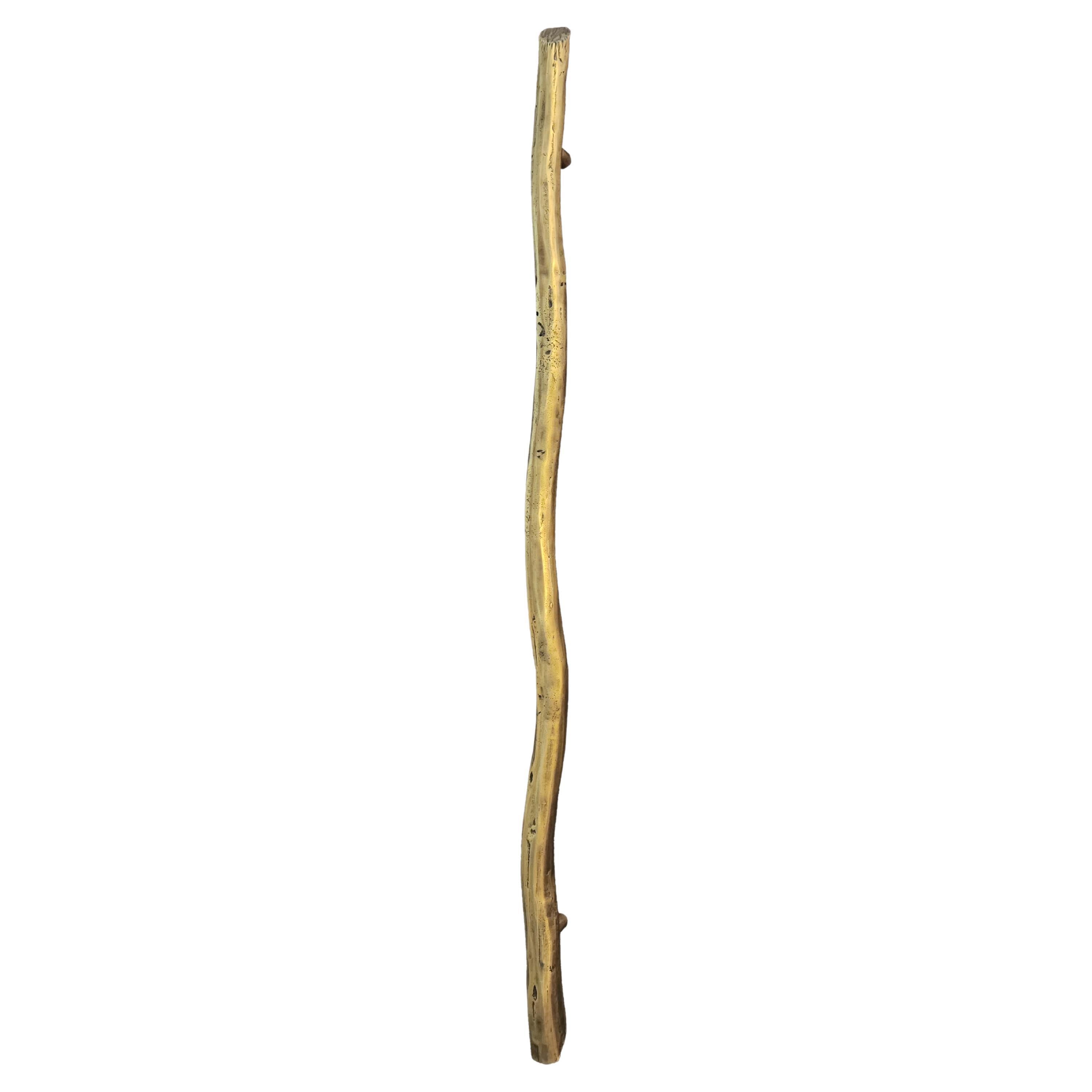 PT/E/07 Griffgriffgriff aus massivem Messing 100 cm : Eine organische Signatur für Ihre Tür im Angebot