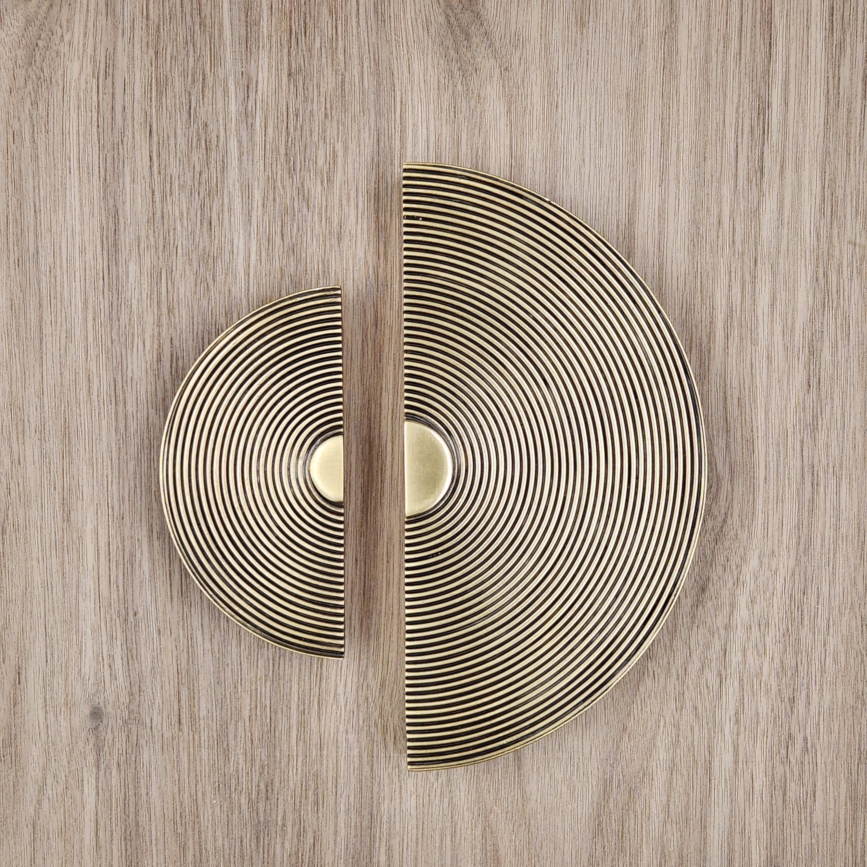 Tirador de puerta de alambre de latón ø 20 cm Colección Oriental Touch Siglo XXI y contemporáneo en venta