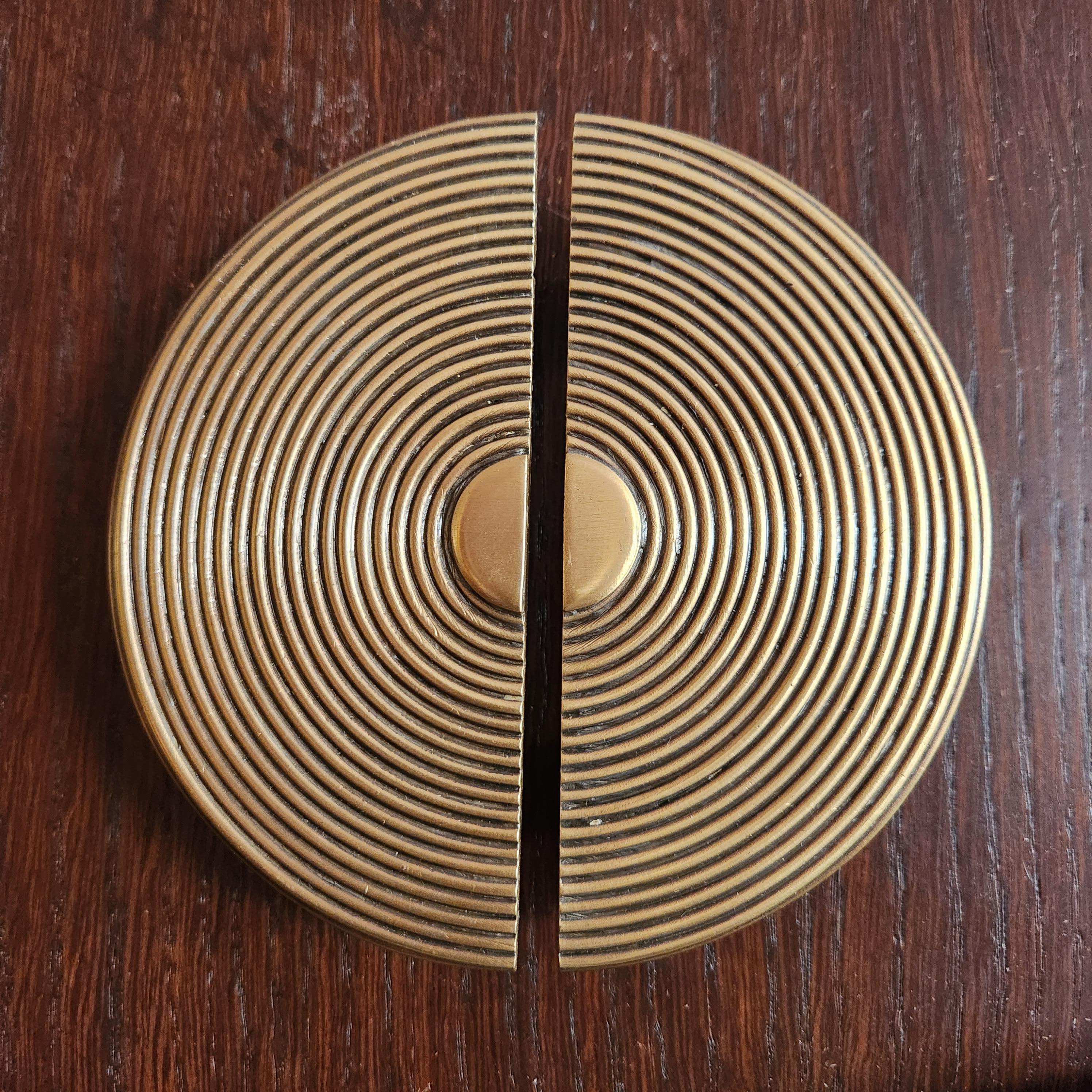 gold semi circle handles