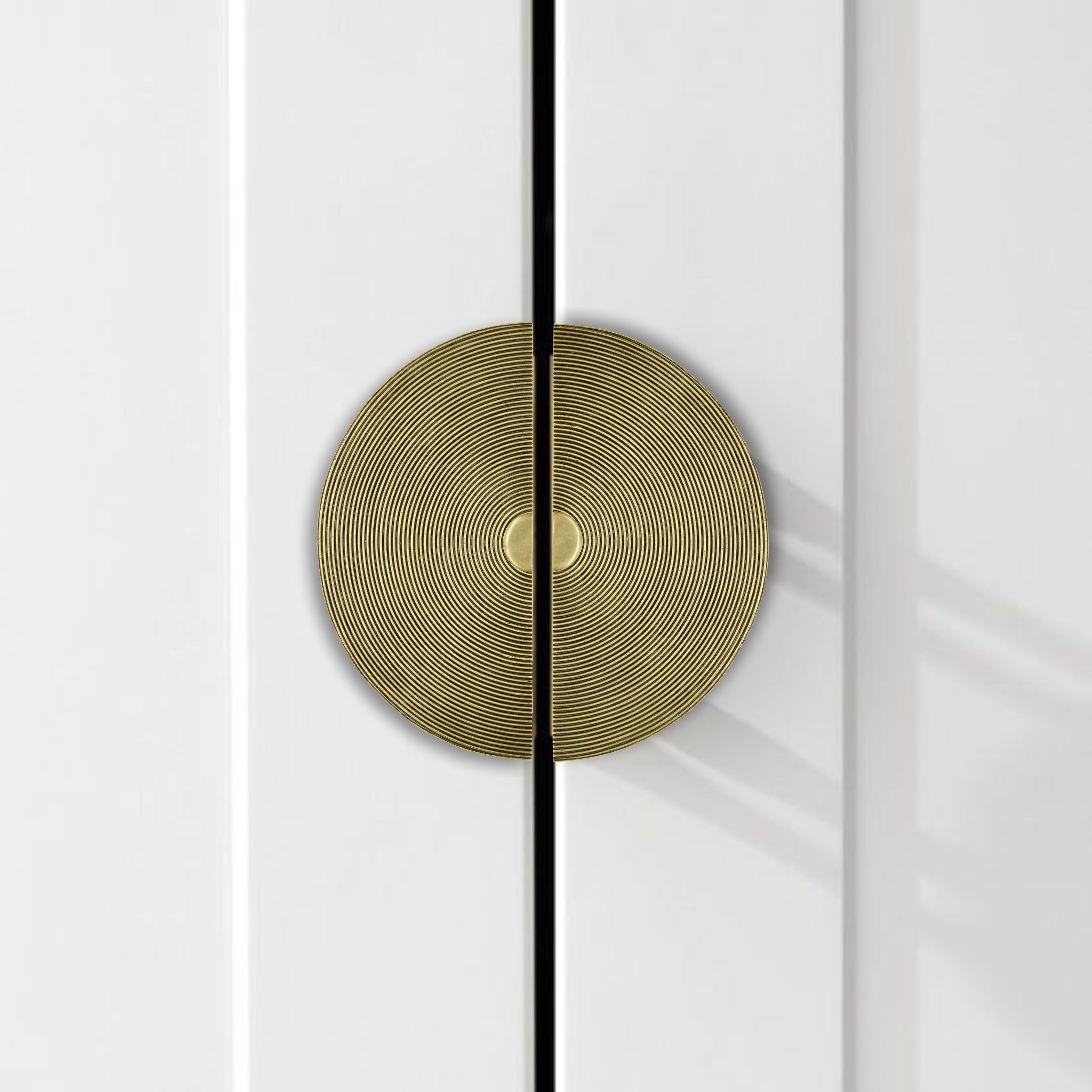 Tirador de puerta de alambre de latón ø 20 cm Colección Oriental Touch en venta 1