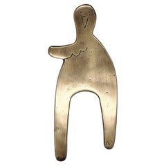 Co-Created solid brass door pull 22 x 9 cm Open Manifest Collection