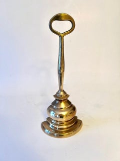Solid Brass Door Stop with Handle