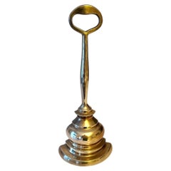 Solid Brass Door Stop with Handle