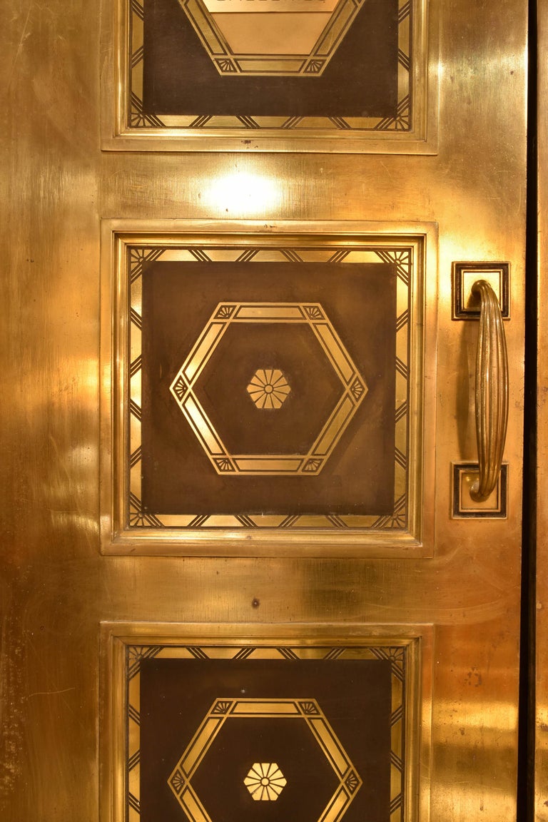 Solid Brass Double Doors at 1stDibs