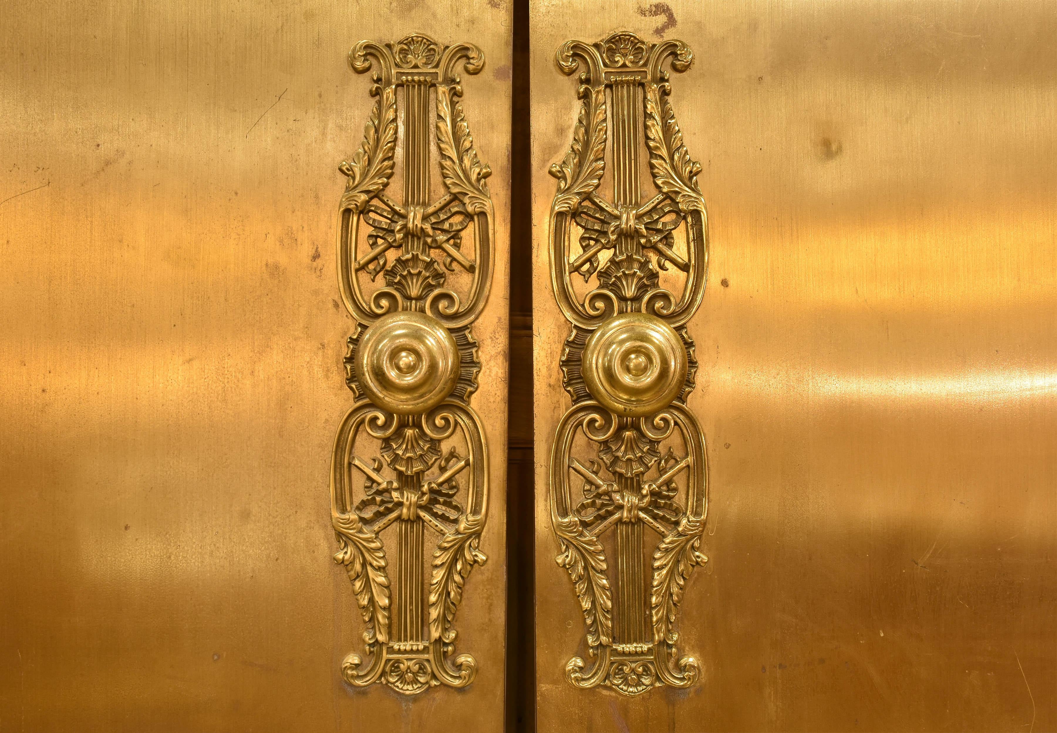 Cast Solid Brass Double Doors