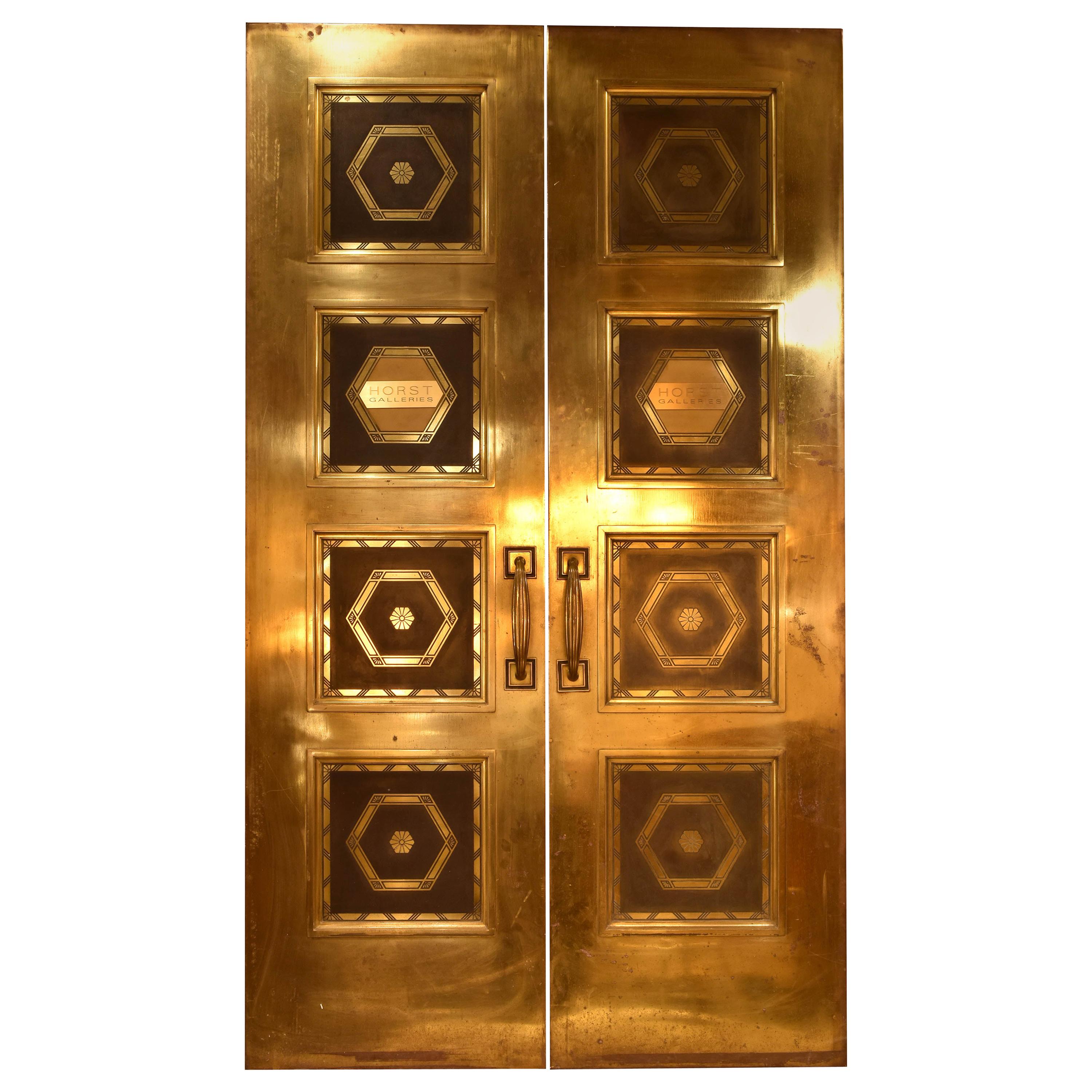 Solid Brass Double Doors