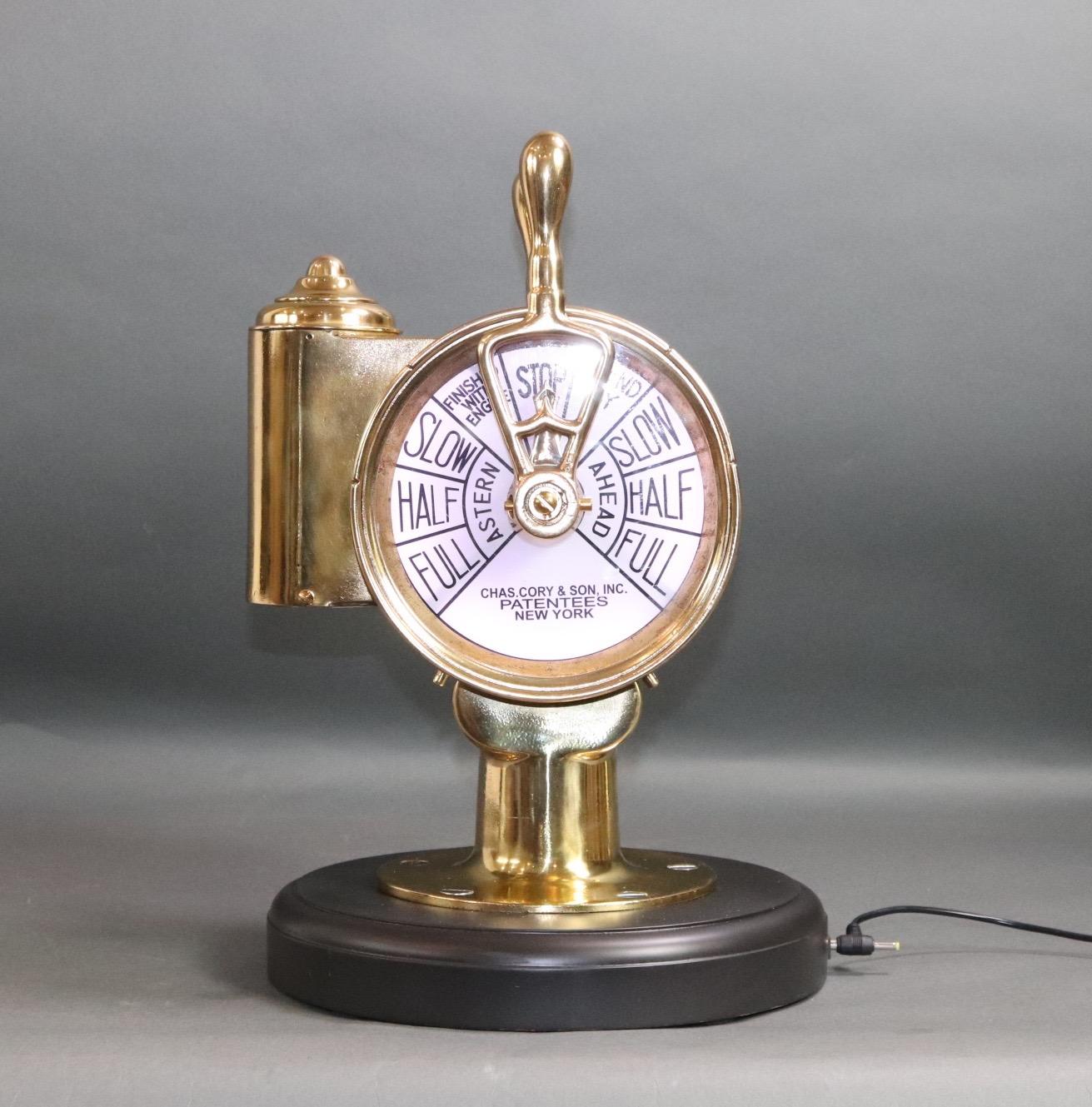 Solid Brass Engine Order Telegraph 1