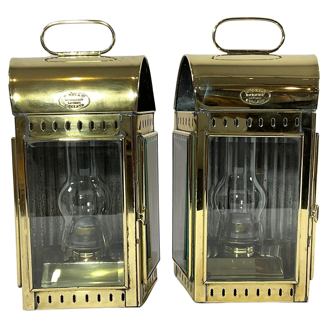 Solid Brass English Cabin Lanterns