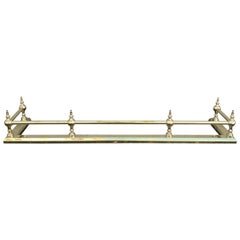 Used Solid Brass Fireplace Fender