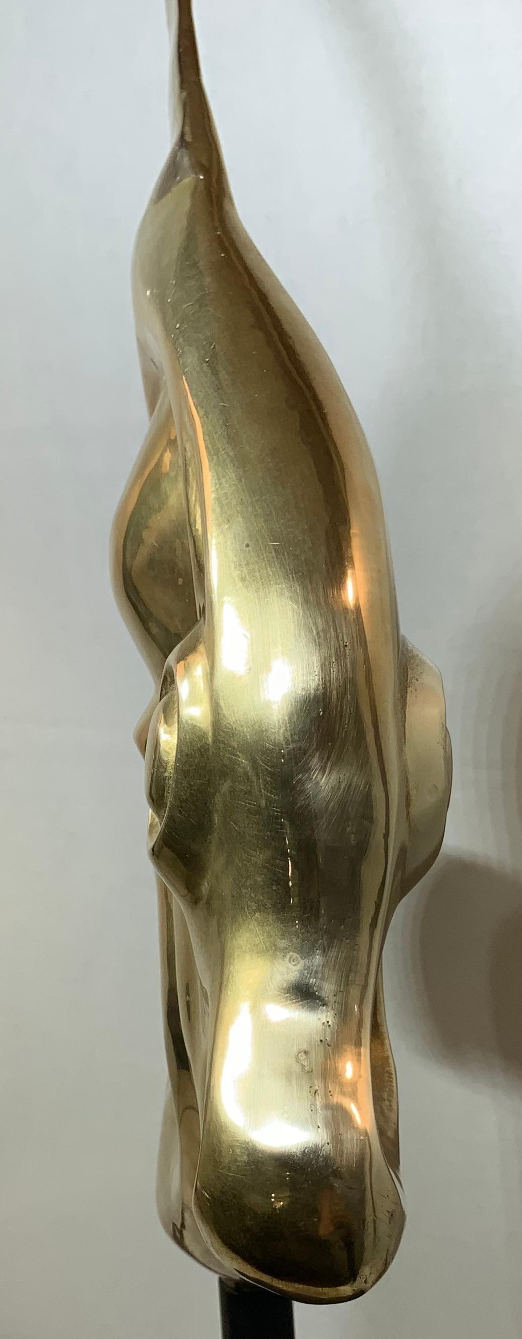 Solid Brass Fish Sculpture 4