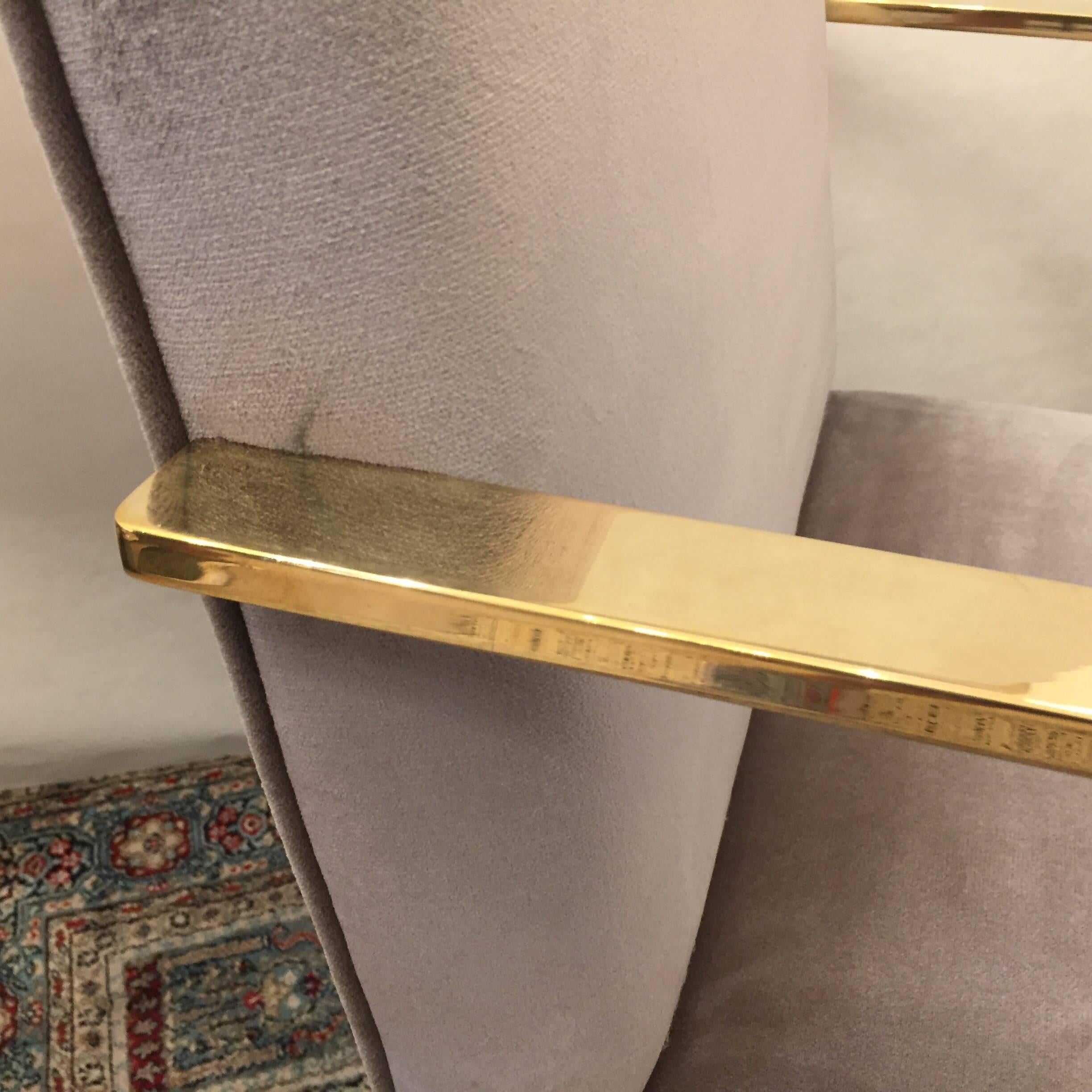 Solid Brass Flat Bar Mies van der Rohe for Knoll Chair 2