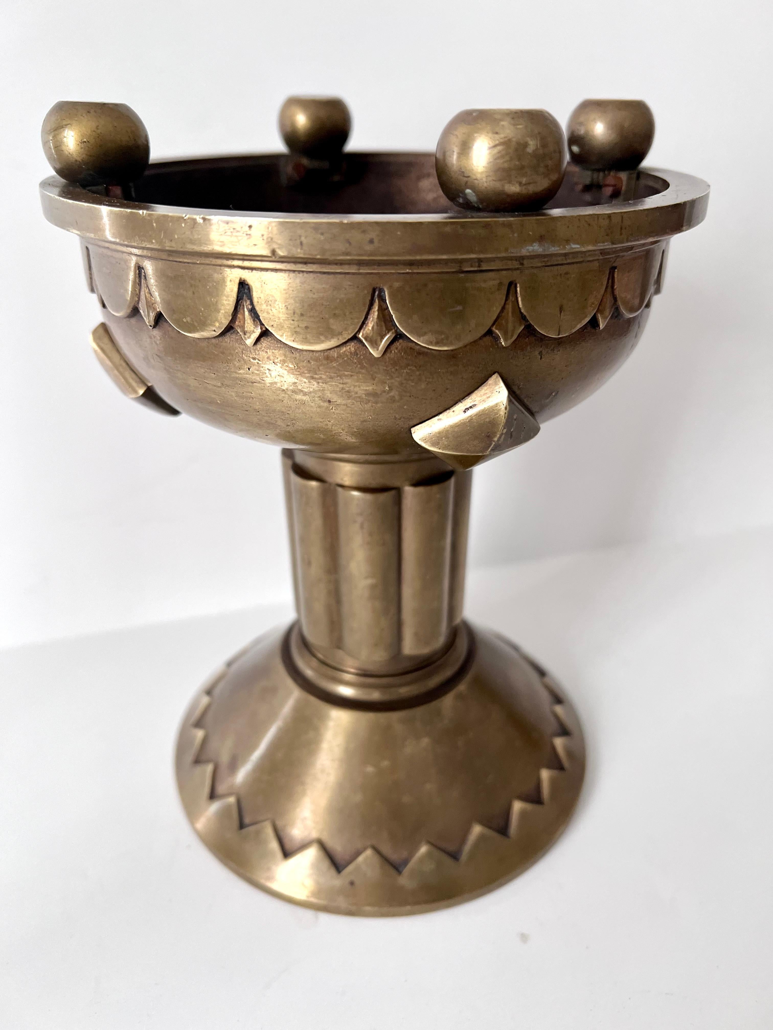 Solid Brass French Architectural Element or Planter Jardinières For Sale 2