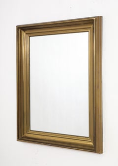 Solid Brass “Godron” Mirror, France 1950's