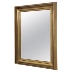 Solid Brass “Godron” Mirror, France 1950
s