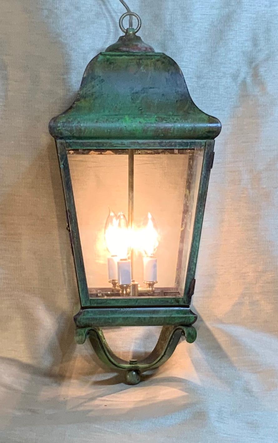 American Solid Brass Hand Crafted Hanging Lantern