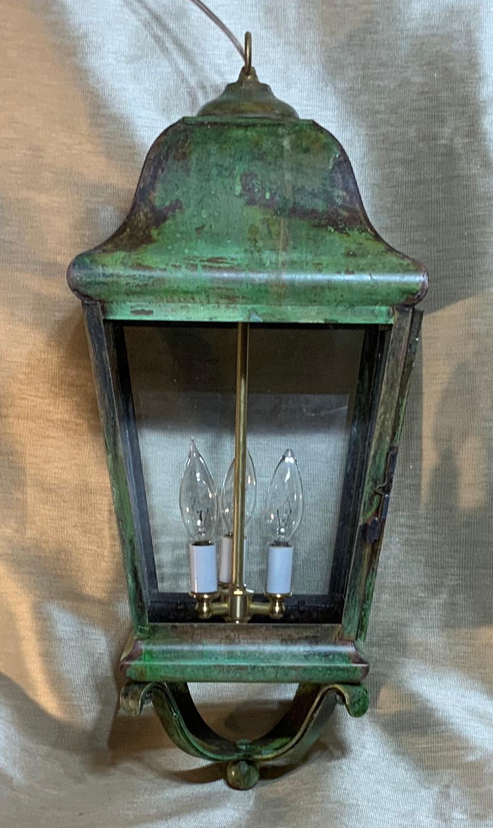 Solid Brass Hand Crafted Hanging Lantern 2