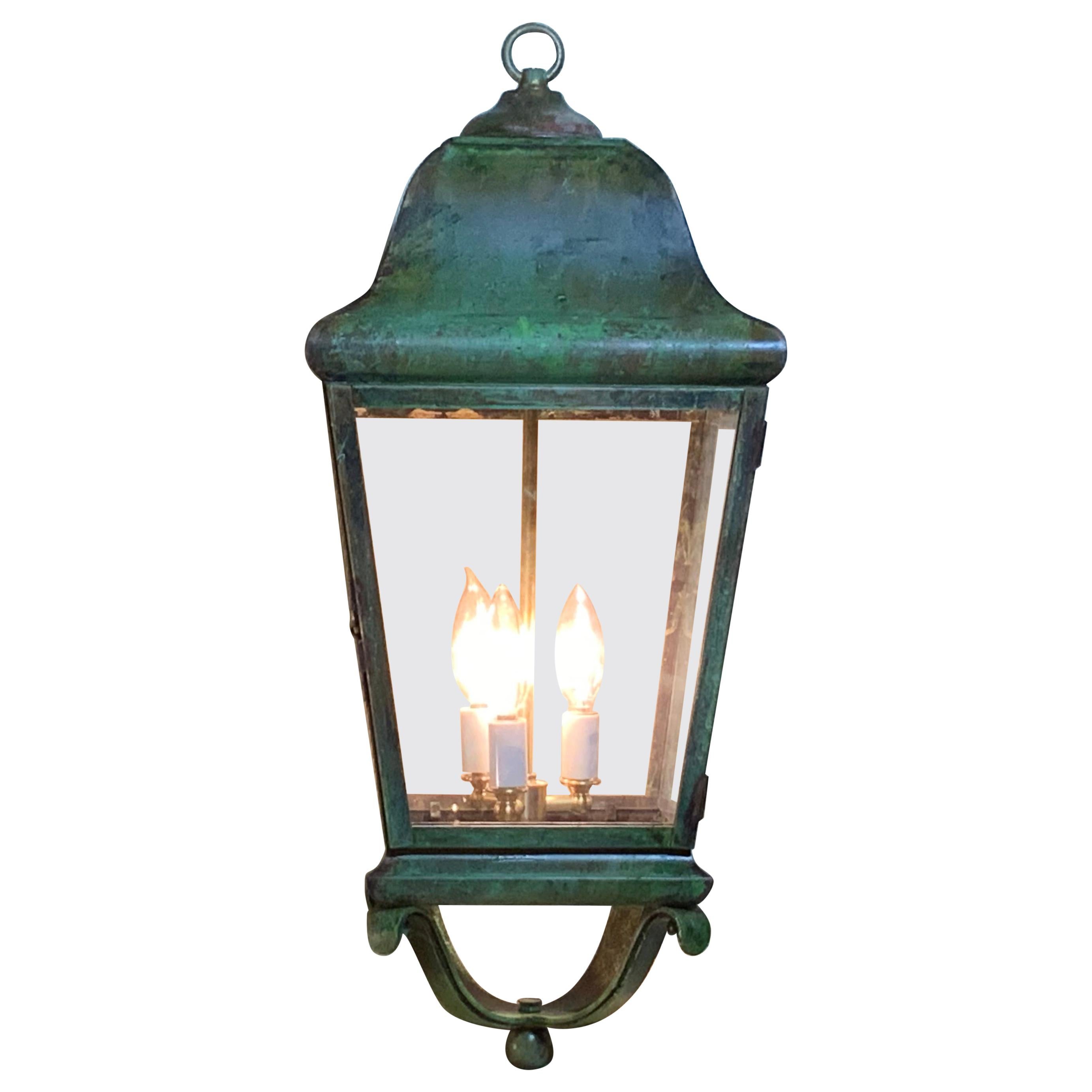 Solid Brass Hand Crafted Hanging Lantern