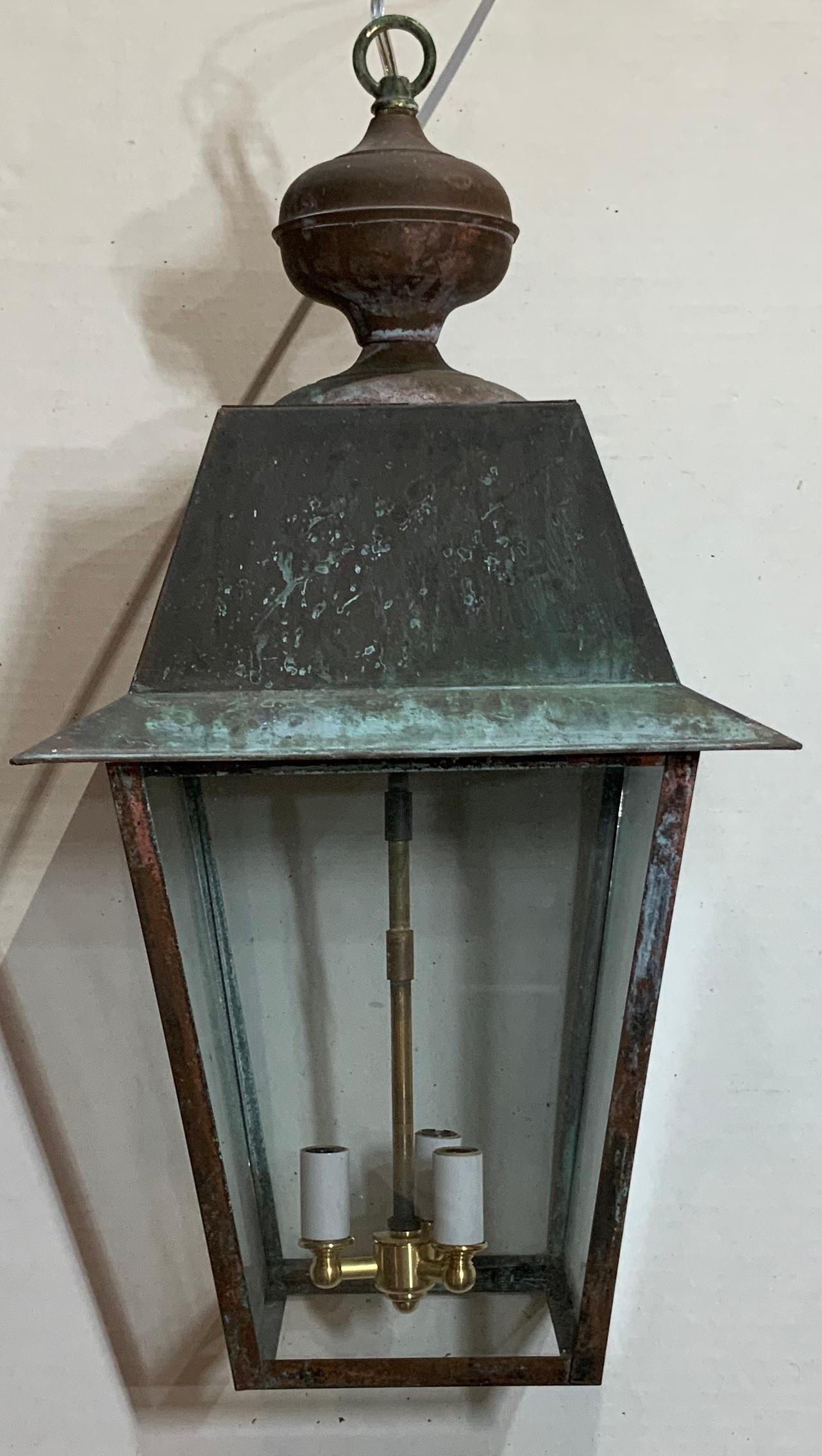 Solid Brass Hanging Lantern 5