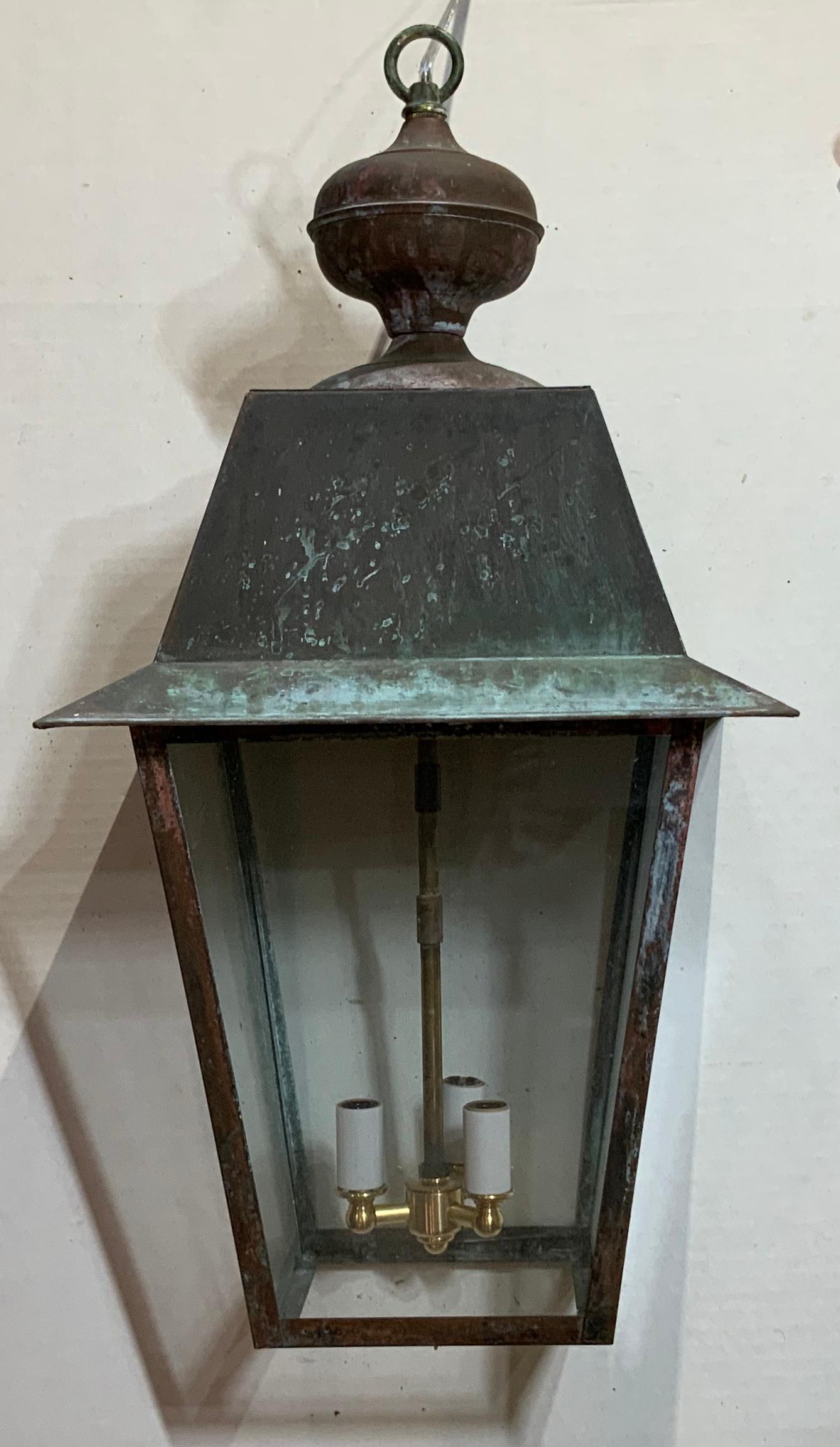 Solid Brass Hanging Lantern 6