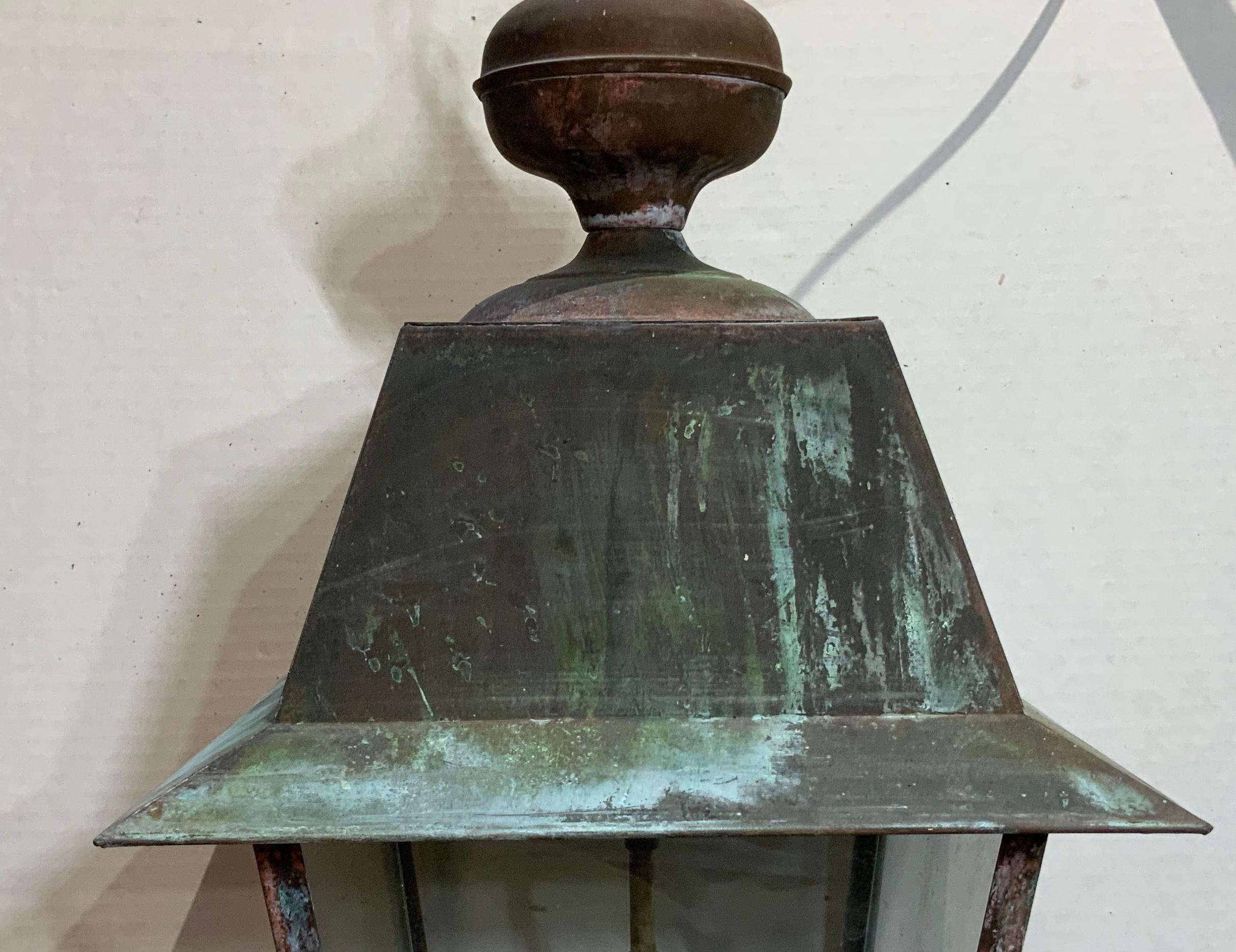 Solid Brass Hanging Lantern 1