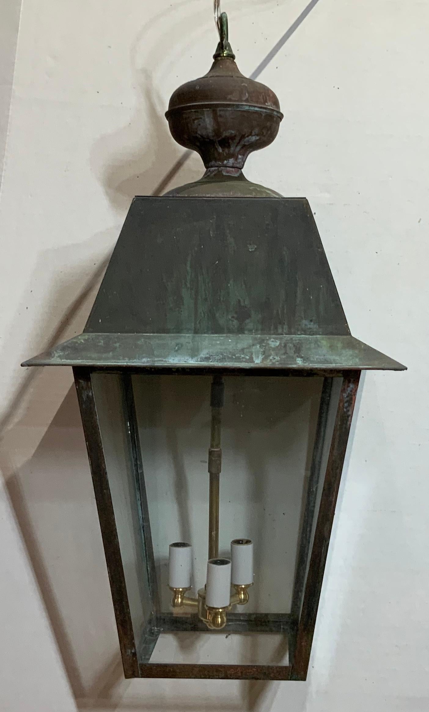Solid Brass Hanging Lantern 2