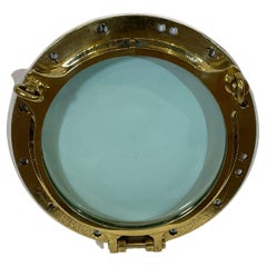 Used Solid Brass Highly Polished Ships Porthole