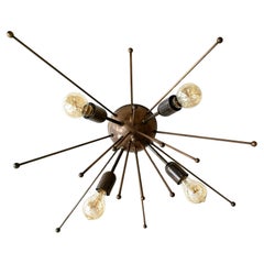 Solid brass flush mount in dark bronze patina by Candas Design - available now