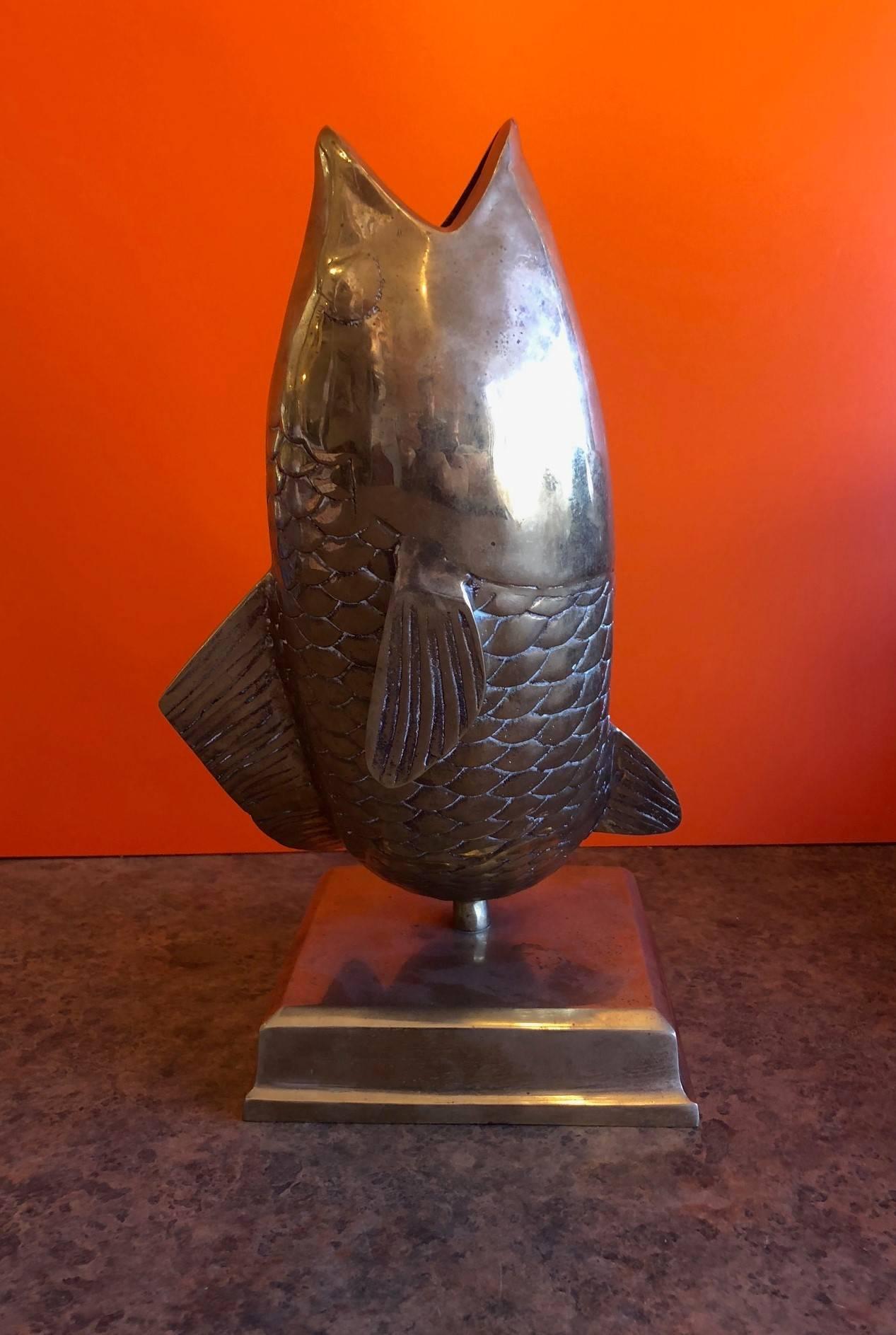 brass fish statue