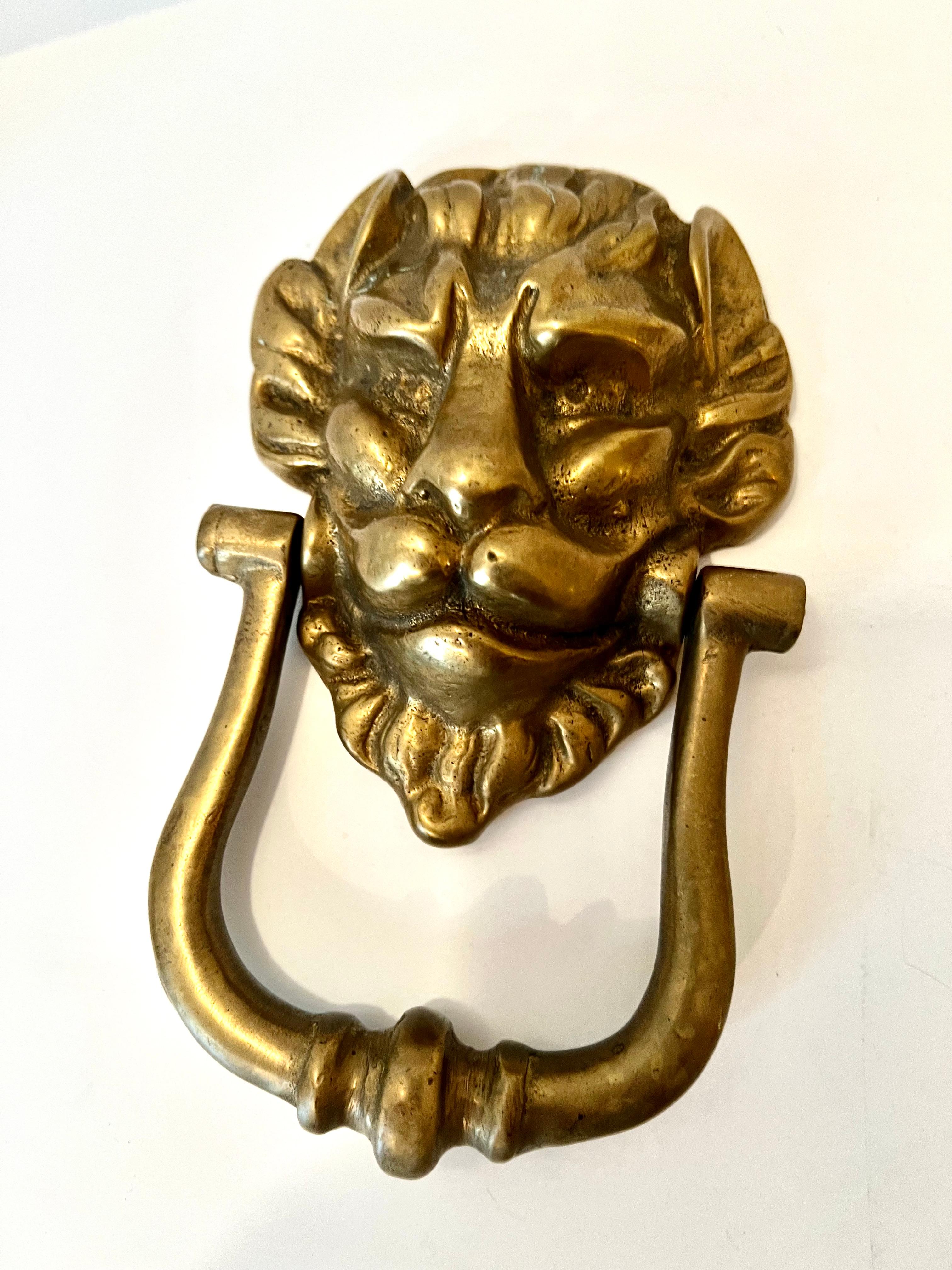 brass horse head door knocker