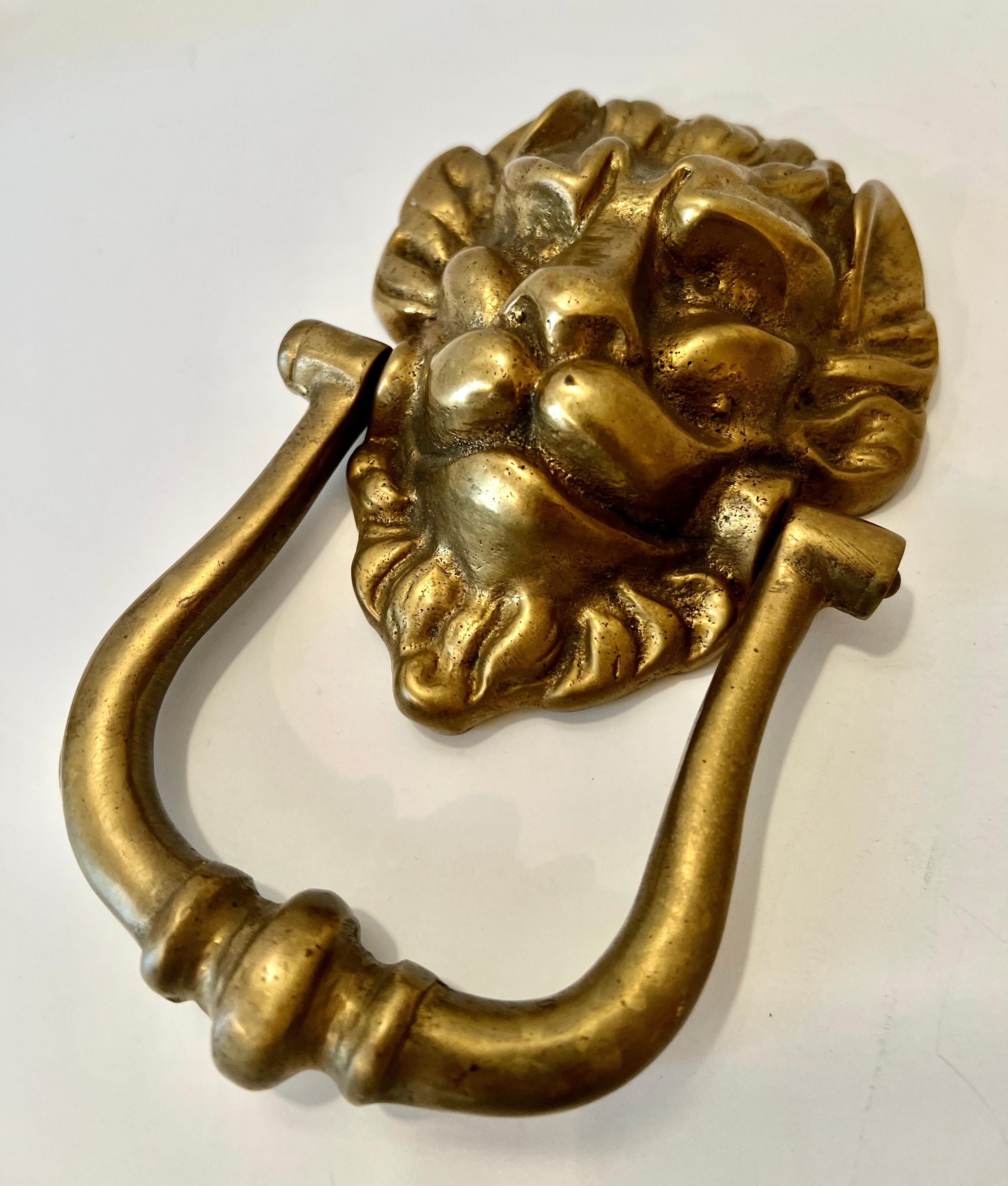 brass lion knocker