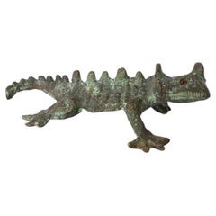 Solid Brass Lizard Figure