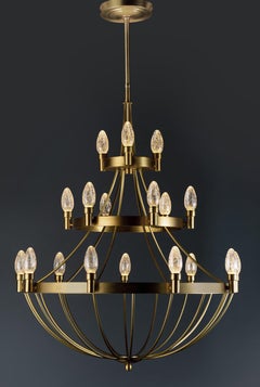 Solid Brass Lyceum Outdoor Chandelier by Elisterno