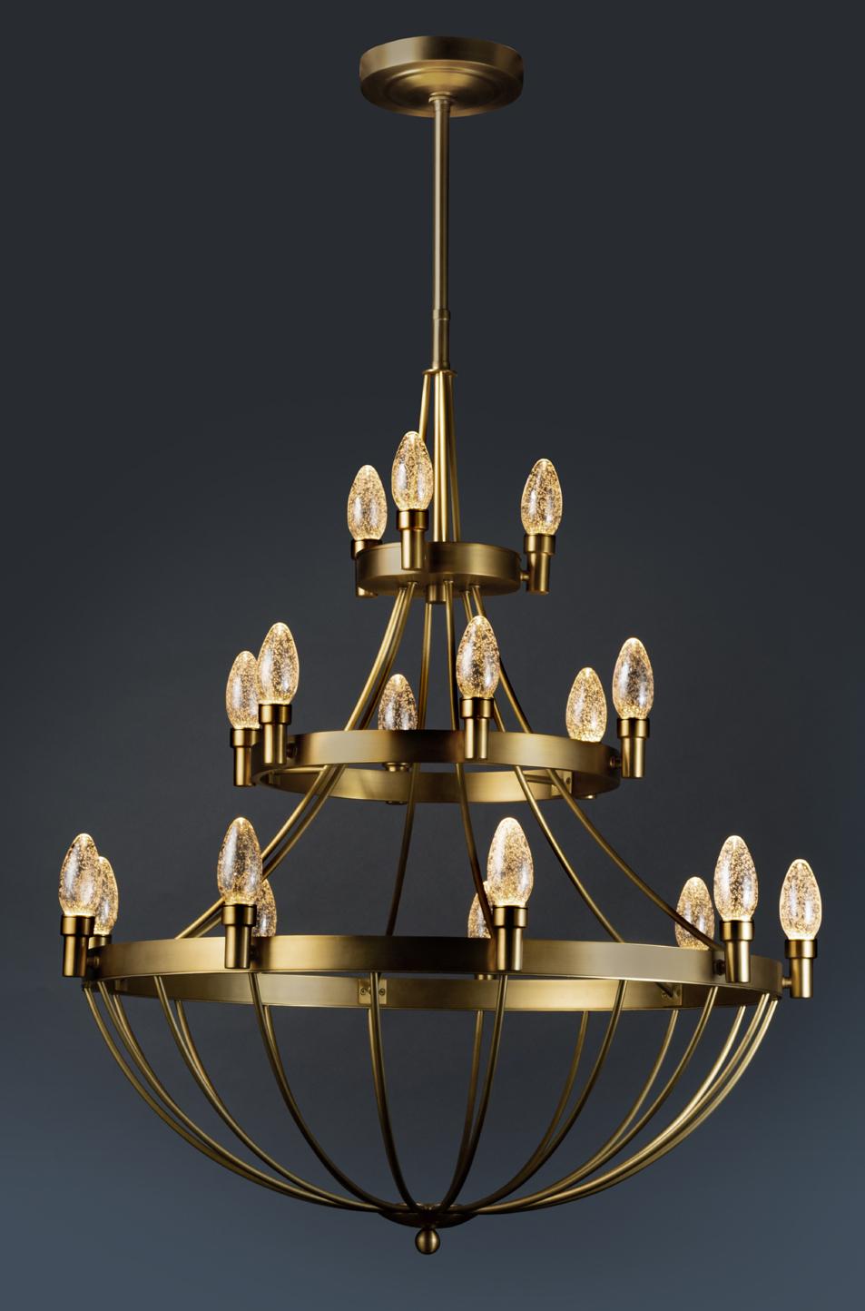 Mid-Century moderno Lampadario per esterni Lyceum in ottone massiccio di Elisterno in vendita