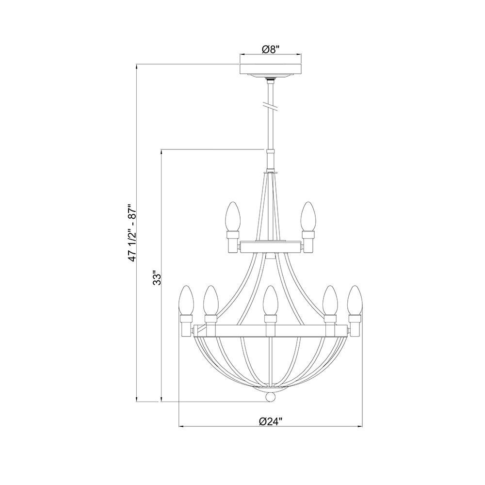 Contemporary Solid Brass Lyceum Outdoor Pendant Chandelier by Elisterno For Sale