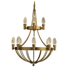 Solid Brass Lyceum Outdoor Pendant Chandelier by Elisterno