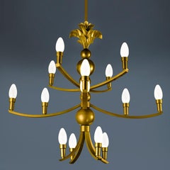 Solid Brass Maluhia Outdoor Chandelier by Elisterno