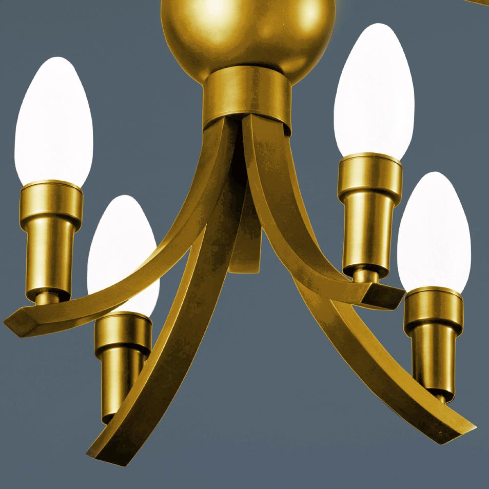 Laccato Lampadario per esterni Maluhia in ottone massiccio di Elisterno in vendita