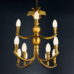 Solid Brass Maluhia Outdoor Pendant Chandelier by Elisterno