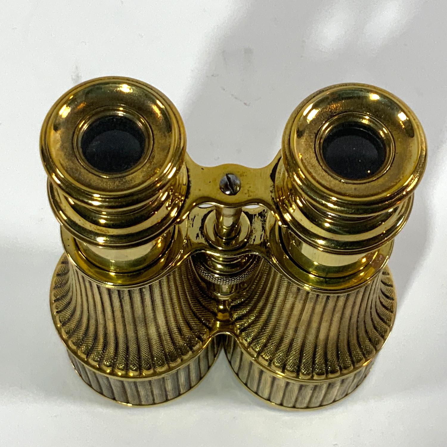 Solid Brass Marine Binoculars In Good Condition For Sale In Norwell, MA