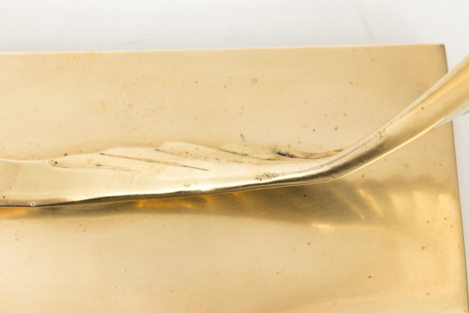 20th Century Solid Brass Marlin, circa 1960s For Sale