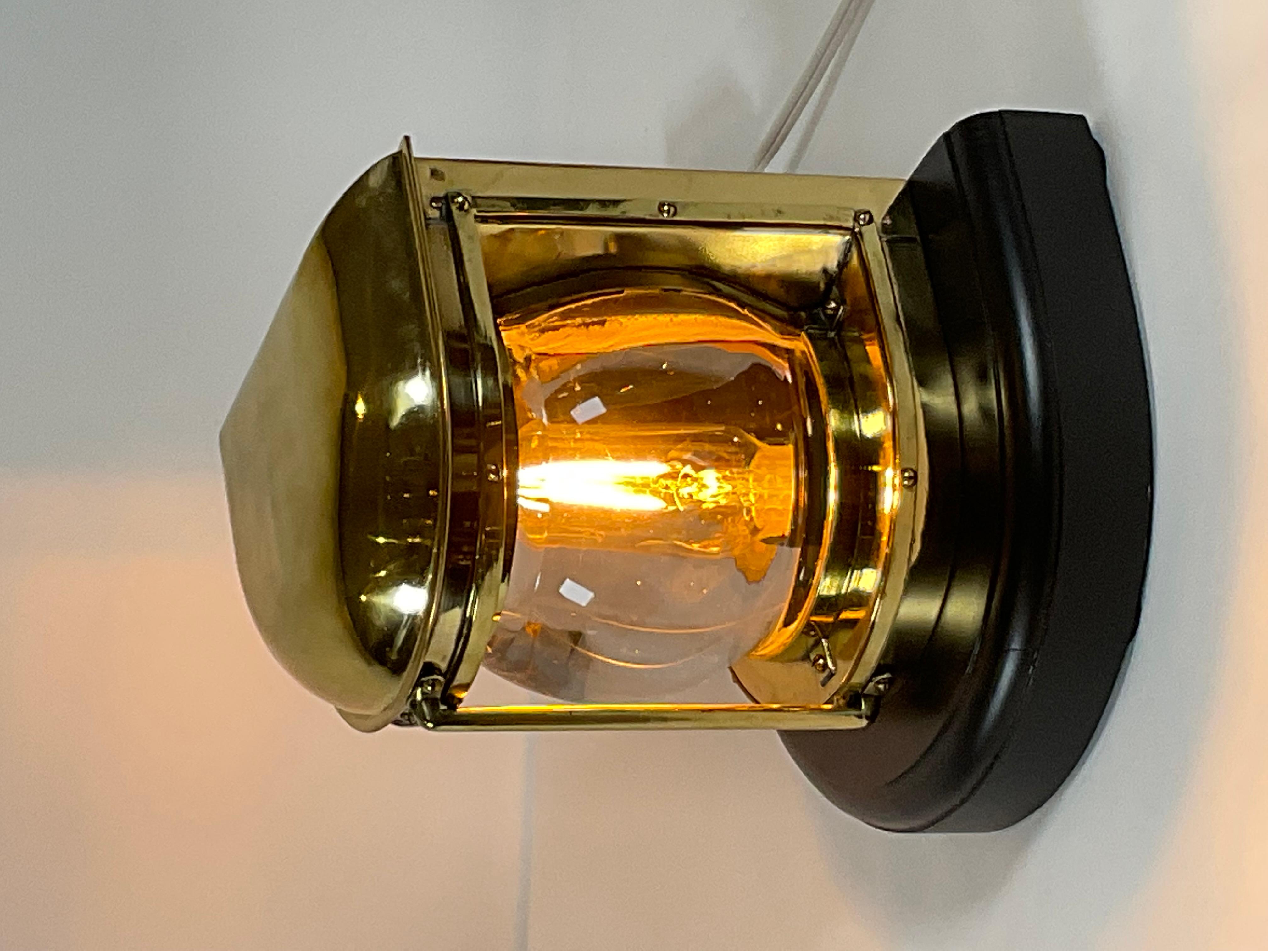 Solid Brass Masthead Yacht Lantern For Sale 2