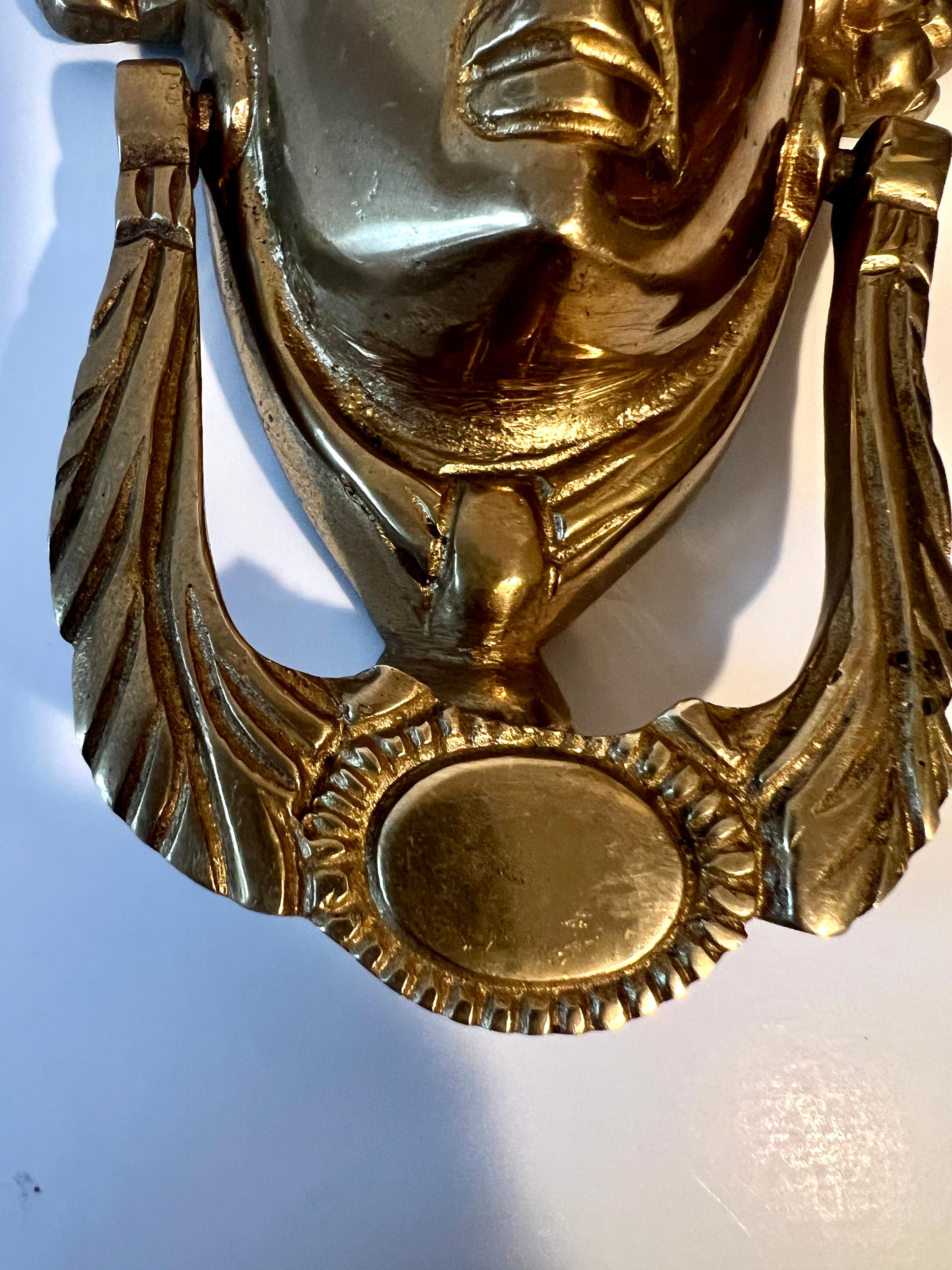 Solid Brass Medusa Greek Goddess Door Knocker 4