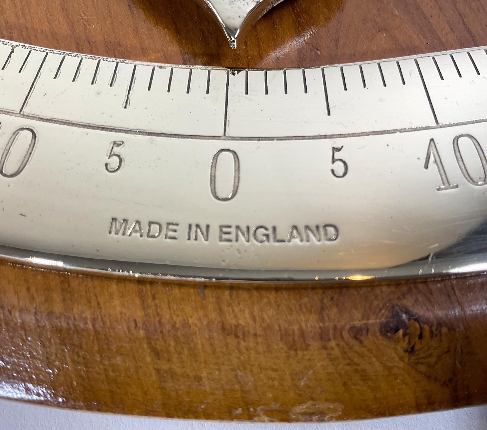European Solid Brass Nautical Inclinometer