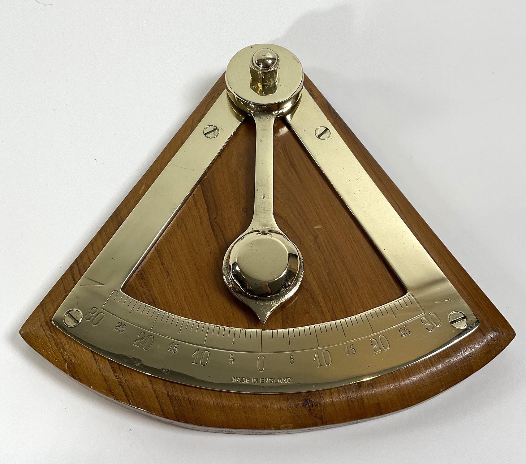 Solid Brass Nautical Inclinometer 1