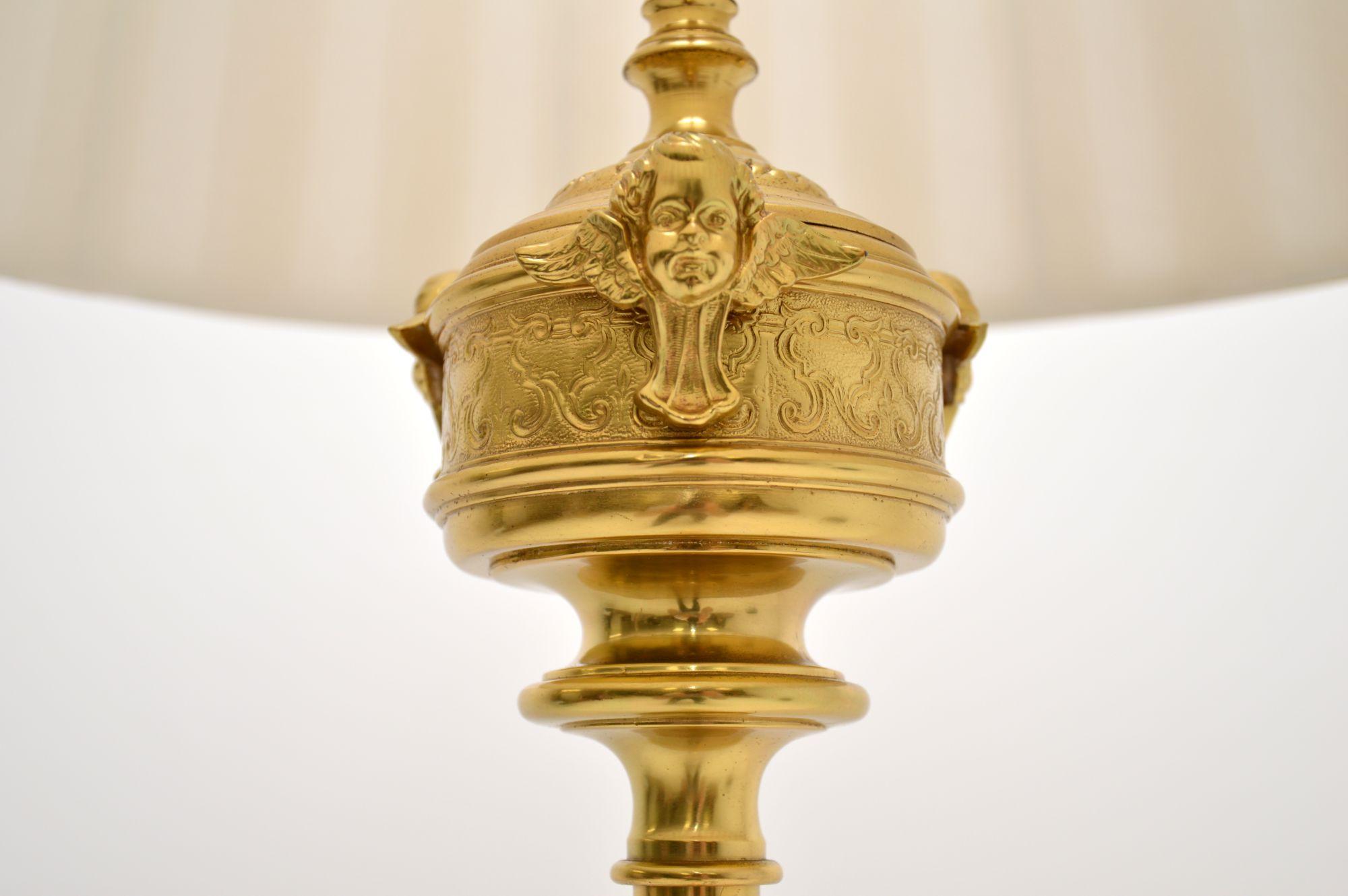 Neoclassical Solid Brass Neo-Classical Vintage Lamp