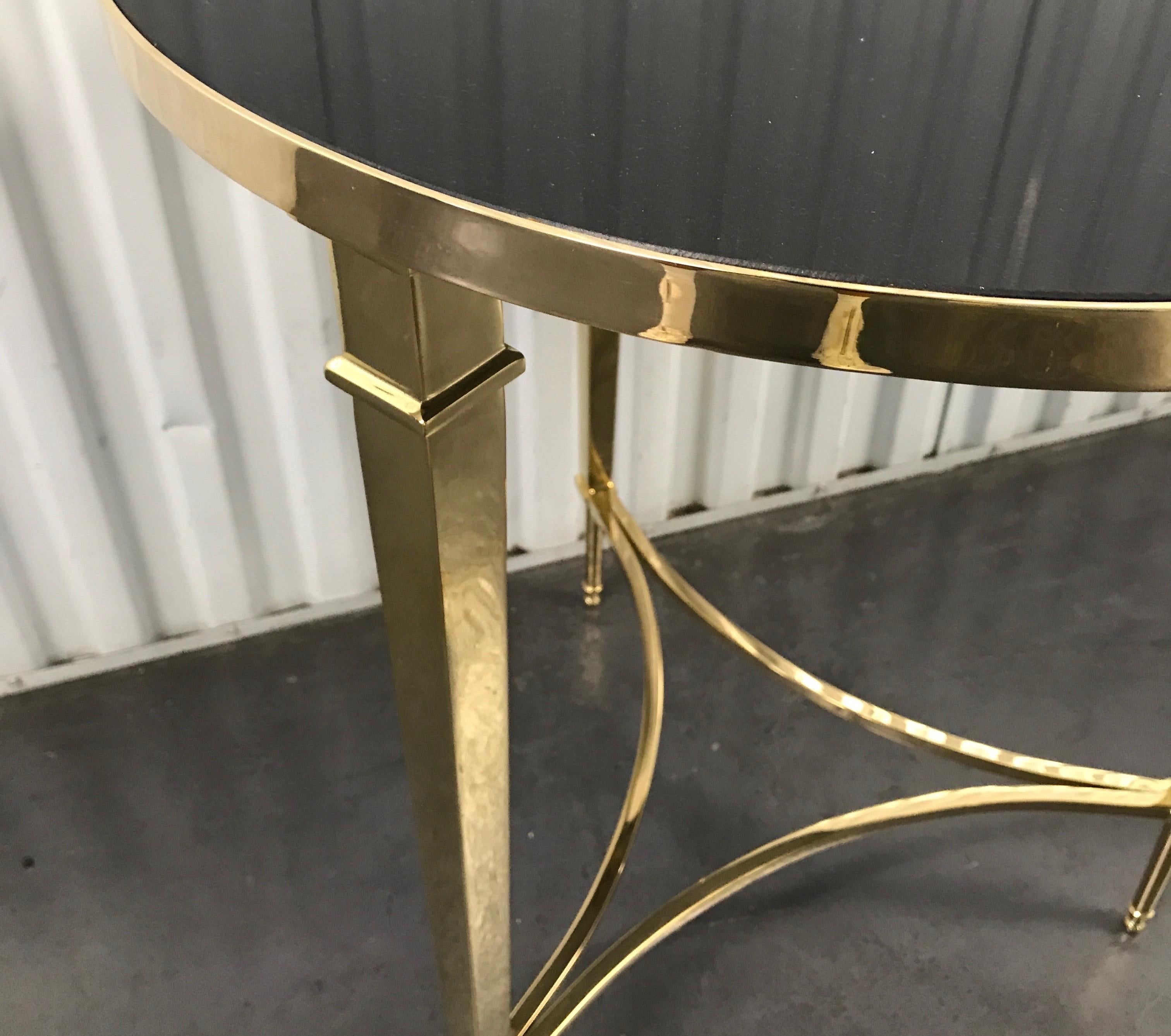 solid brass side table