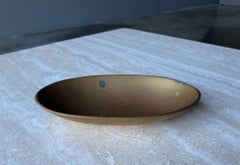 Solid Brass Oval Shaped Bowl / Dish, 1970's