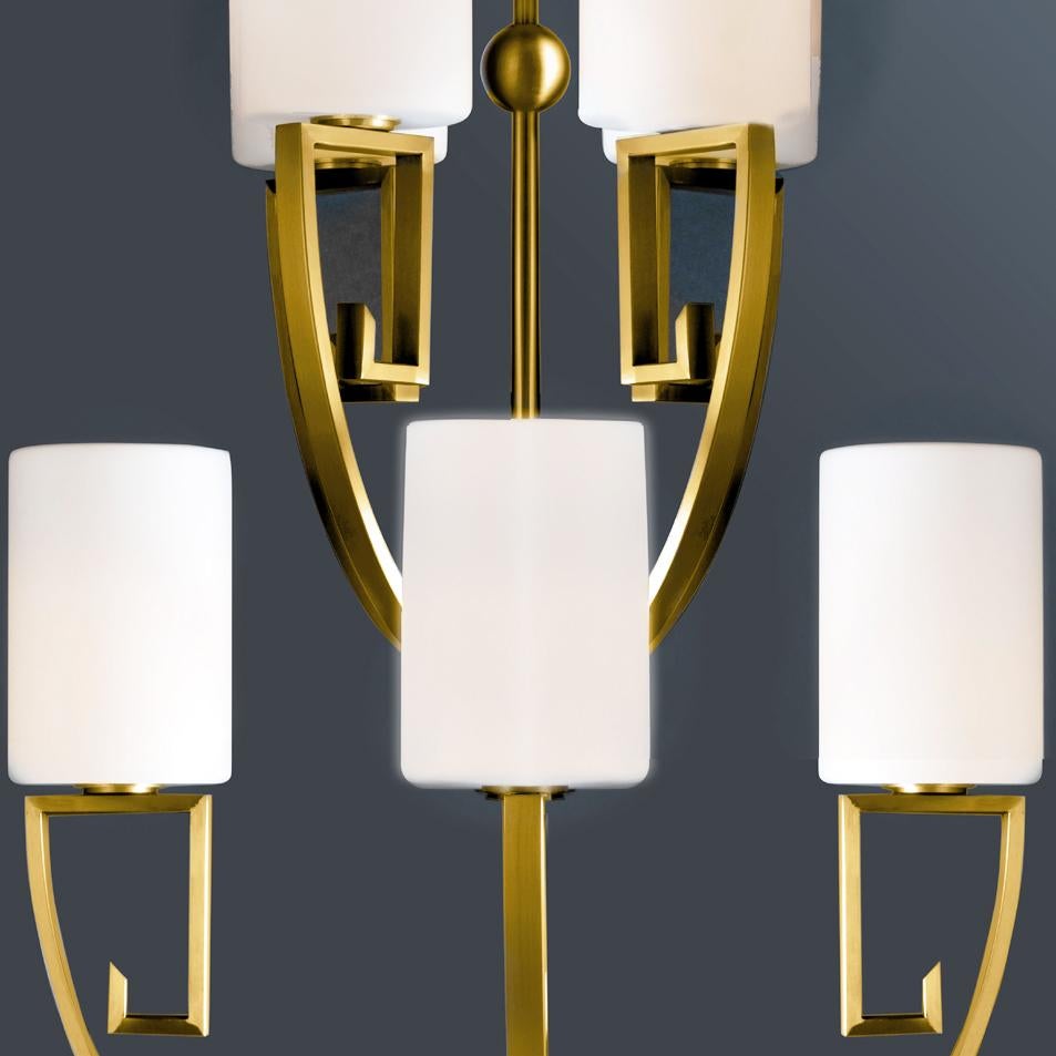 Cinese Lampadario da esterno Palatsi in ottone massiccio di Elisterno in vendita