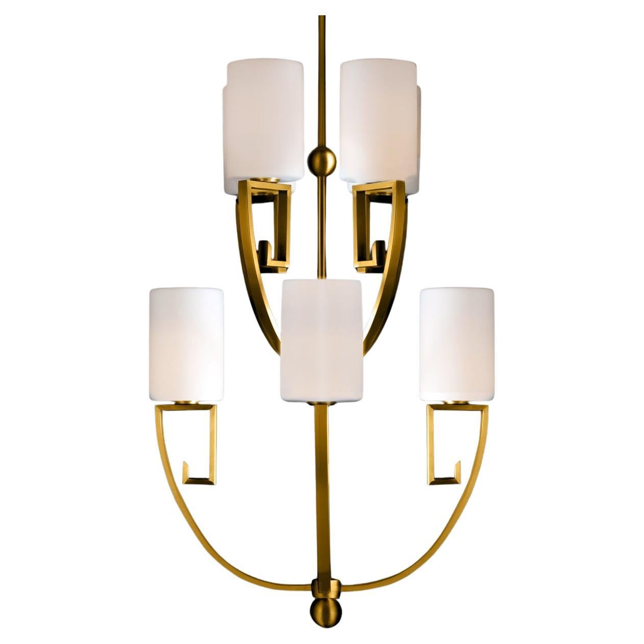 Solid Brass Palatsi Outdoor Chandelier by Elisterno